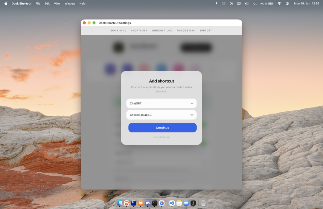 Custom shortcut creation